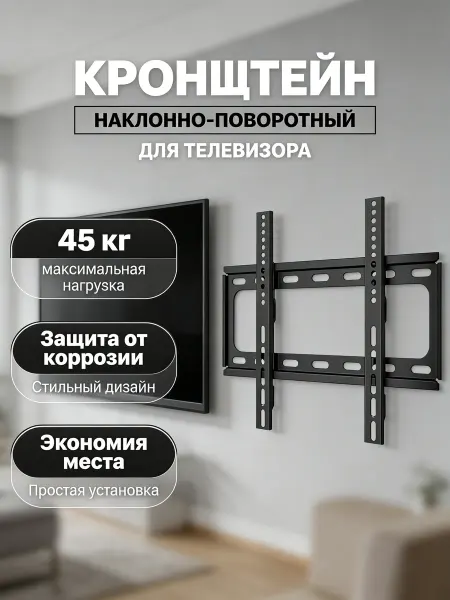 Godoo Кронштейн для телевизора с большим запасом по нагрузке