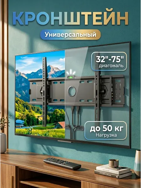 TOBI Надежный кронштейн для телевизора 32-75 на стену