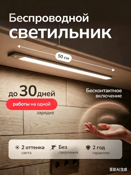 Xiaomi Светильник настенный беспроводной на батарее аккумуляторный