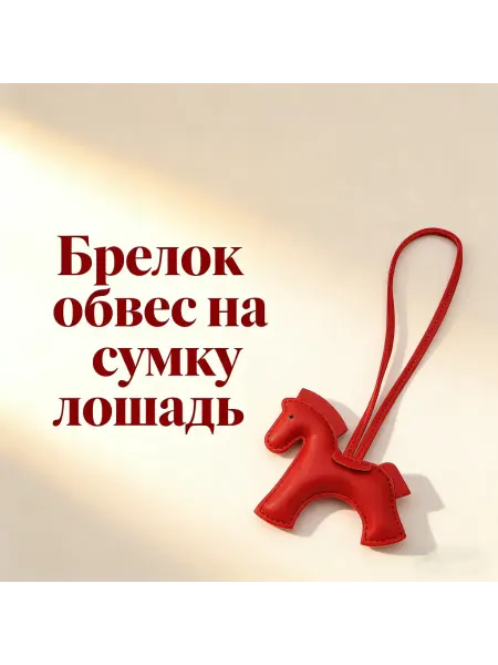 Универсальный брелок лошадка для сумки и автомобиля