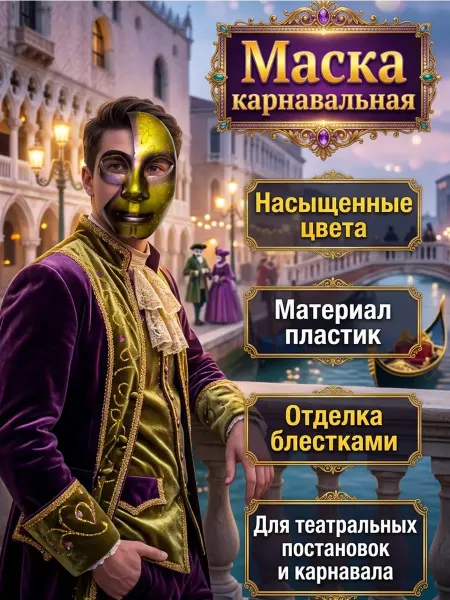 Творческий сундучок Маска карнавальная