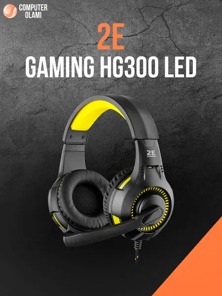 Гарнитура игровая 2E GAMING HG300 LED 3.5mm Black игровая полноразмерная гарнитура
