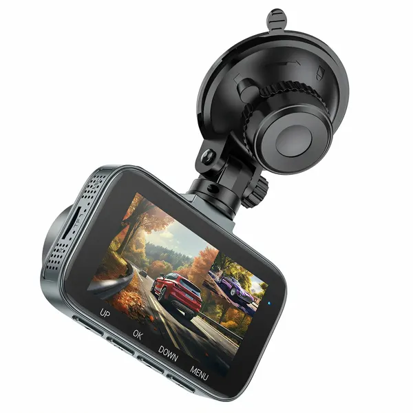 Автомобильный регистратор Hoco DV6 черный EU, Full HD, широкий угол обзора, GPS