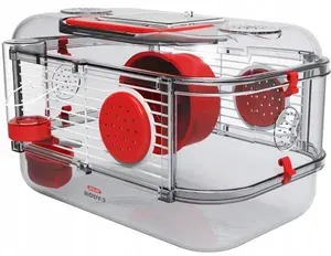 ZOLUX Клетка для грызунов RODY 3 MINI, 33х21х18 см, рубиново-красный