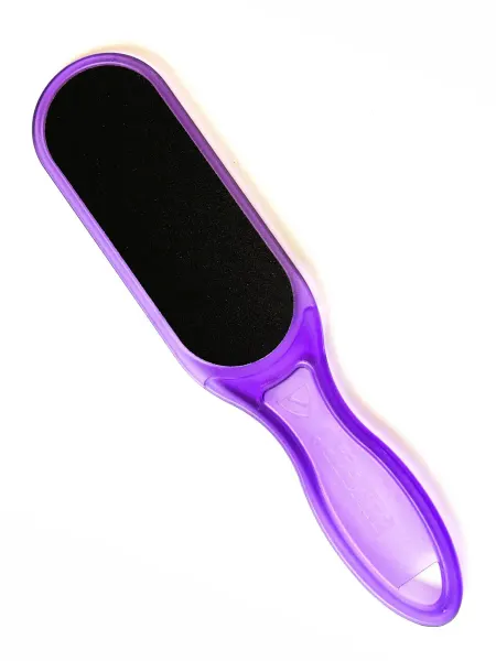 ZINGER Тёрка педикюрная zo-RA-66 Tr. Violet, наждачная 2-х стороння…