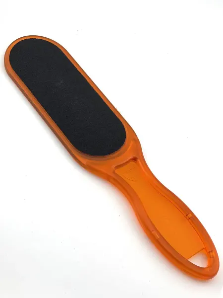 ZINGER Тёрка педикюрная zo-RA-66 Transparent Orange, наждачная 2-х…