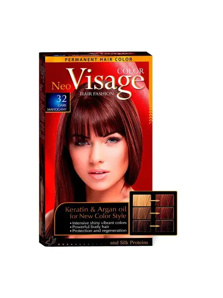 VISAGE Color Hair Fashion Стойкая крем-краска для волос, 32 Тёмный махагон