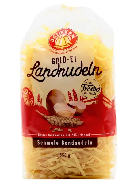 Макароны лапша 3 Glocken Schmale Bandnudeln яичные узкие, 35