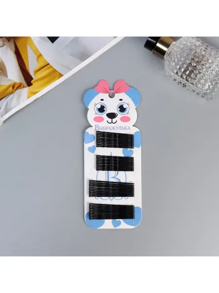 LUCKY HAIR Невидимки для волос «Глория», набор 40 шт,медведица