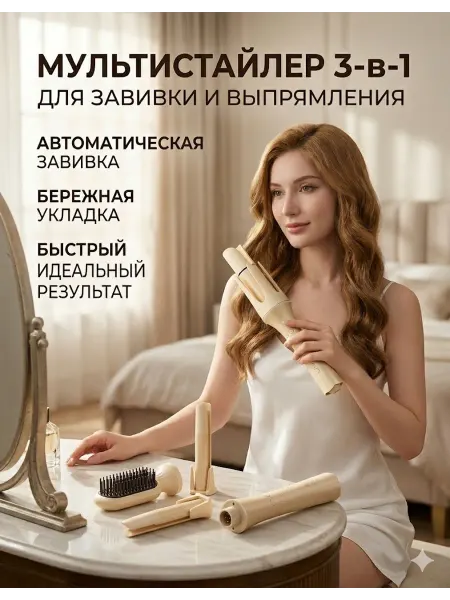 Автоматическая плойка для завивки волос с ионизацией