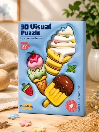 Развивающий 3D-пазл для детей от 3 лет, помогает развивать логику, память и моторику