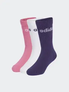 Носки adidas для девочек LIN KIDS CRW 3P, 3 пары