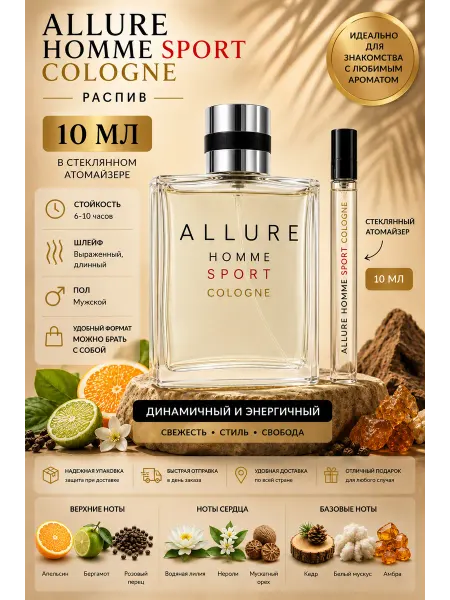 Духи на распив Allure Homme Sport Cologne 10 мл