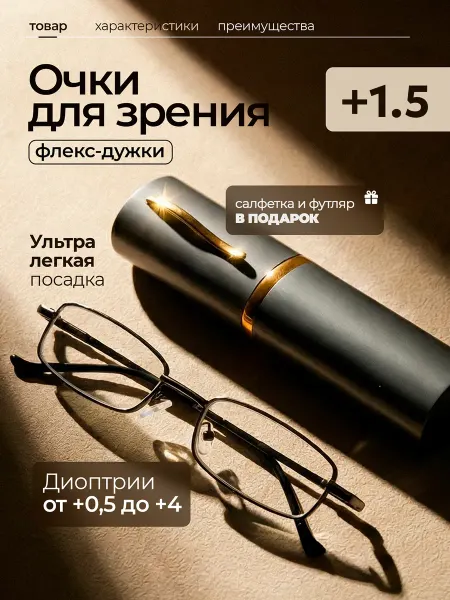 Twobai.Glasses Очки для зрения +1,5 плюс корригирующие с диоптриями