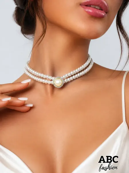 ABC Fashion Бусы колье с жемчугом