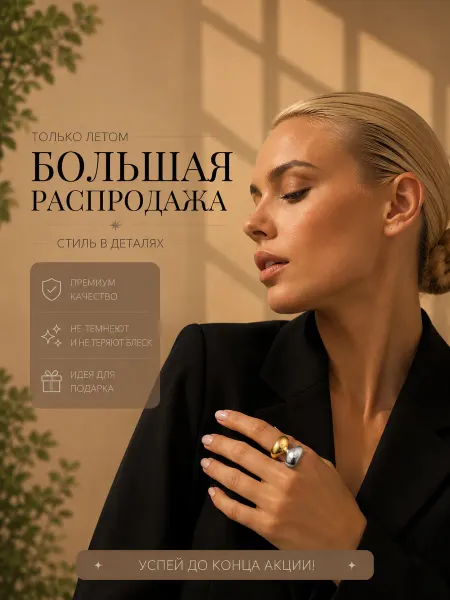 Dani di Кольцо бижутерия массивное
