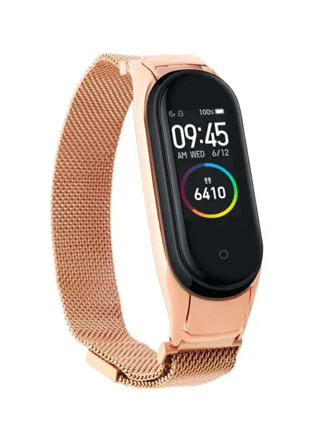 Ремешок миланская петля для Mi Band 3/4 Ремешок металлический миланский Mi Band 3 4 на магните