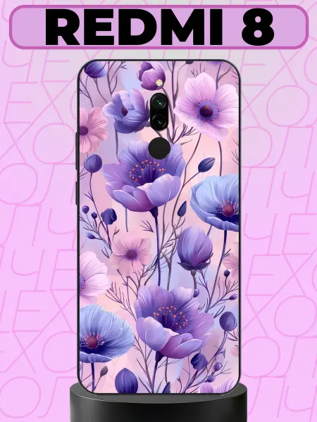 Aiiir Чехол на Redmi 8 цветочный принт
