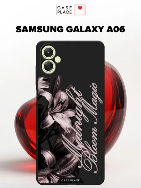 Samsung Матовый чехол на A06 с лилиями