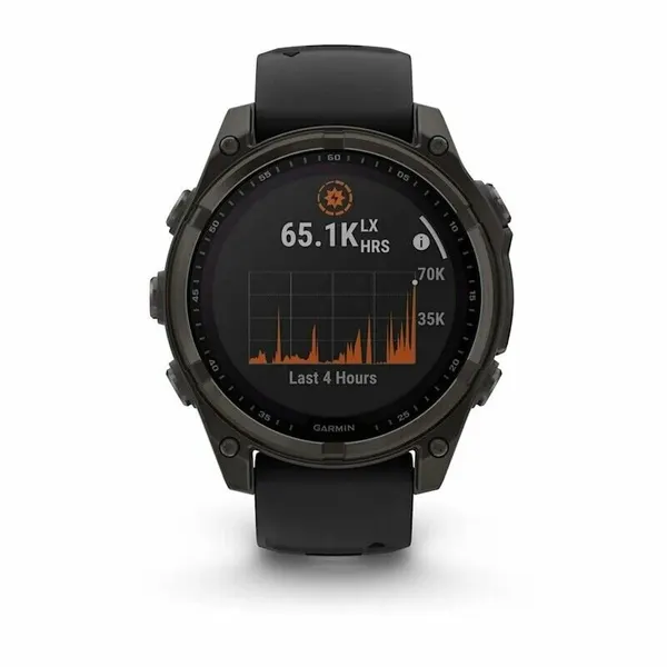 Смарт-часы Fenix 8 Saphire Solar CrbnGry, 51мм, умные, с GPS, солнечные