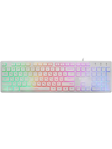 OKLICK Клавиатура Оклик 550ML белый USB slim
