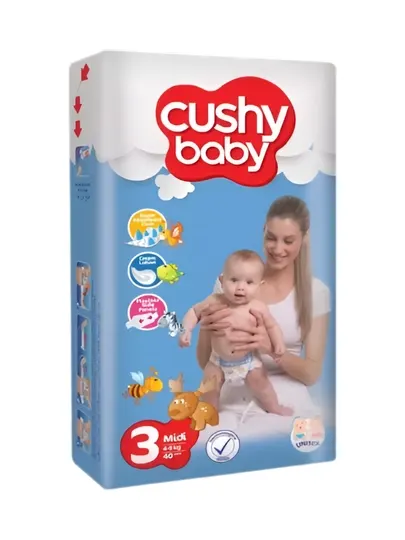 Подгузники детские Cushy Baby размер Midi 3, 4-9 кг, 70 шт