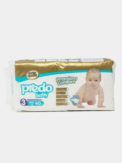 Детские подгузники Predo 3, 4-9 кг, 40 шт