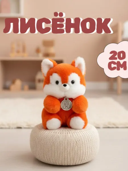 Toys Room Мягкая игрушка лисенок ароматизированная 20 см