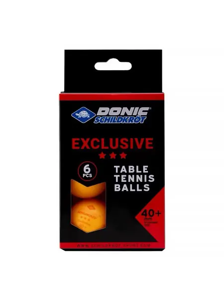 Donic-Schildkrot Мячики для настольного тенниса DONIC EXCLUSIVE 3* 40+