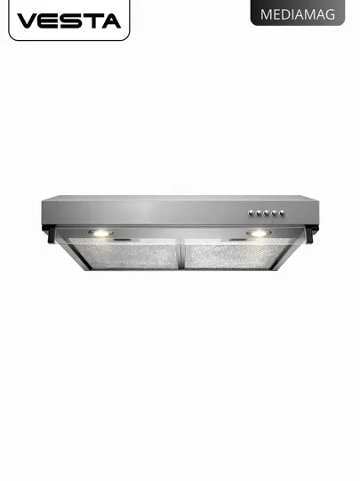 Кухонная вытяжка Vesta P-960, 400 м/ч, LED подсветка, 3 скорости, 60 см
