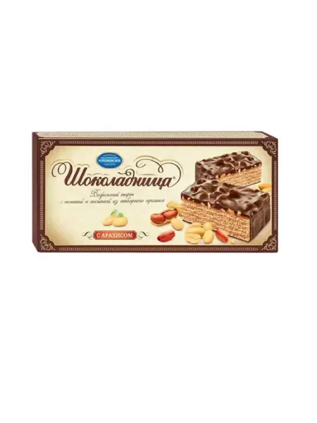Коломенское Торт шоколадница с арахисом, 230 гр