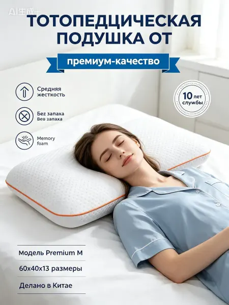 Shelter shop. Подушка ортопедическая с эффектом памяти 60х40