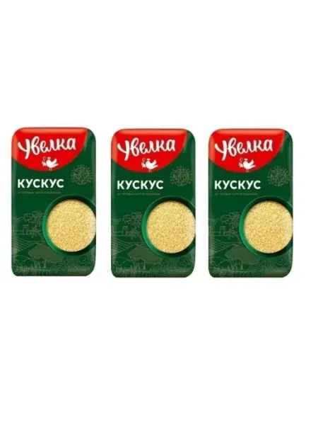 Увелка Крупа пшеничная Кускус 450 г, 3 уп