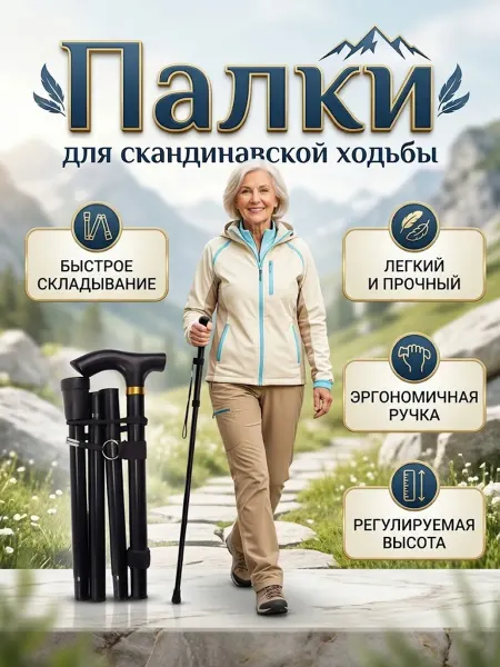 Палки для скандинавской ходьбы для активного отдыха