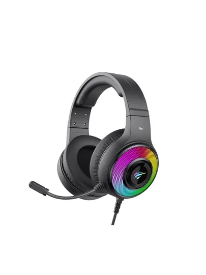 Игровые наушники Havit H2042D RGB с микрофоном, 50 мм драйвер, 3.5 mm + USB