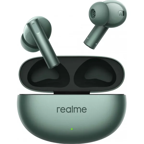 Наушники Realme Buds Air 6, беспроводные, ANC, Bluetooth 5.3, зеленый