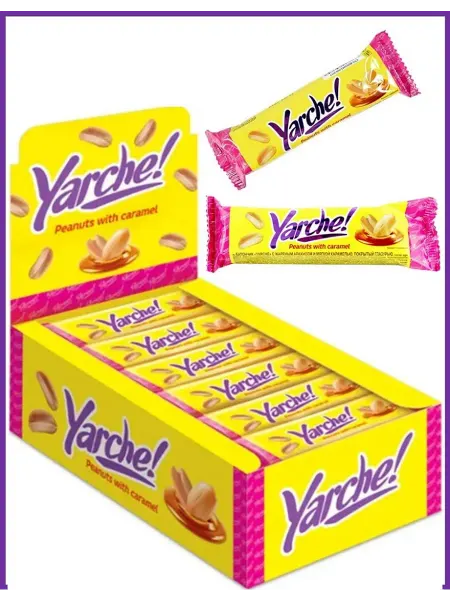 KDV Батончики Ярче 1 блок*18 шт с арахисом