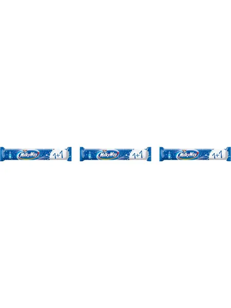 Milky Way Батончик шоколадный 1+1 с суфле, 52г x 10 шт