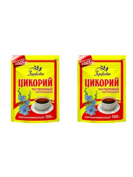ЗДОРОВЬЕ Цикорий растворимый 100% 100 г 2 уп