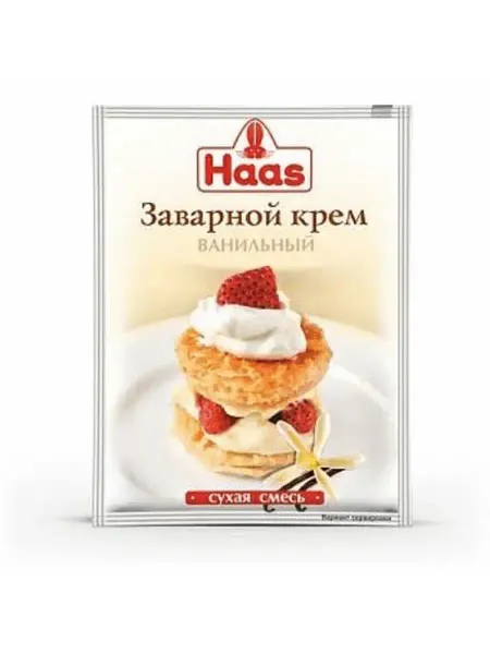 HAAS Крем заварной ванильный 100 г 5шт!!