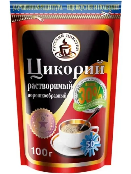 Русский цикорий Цикорий растворимый порошкообразный, 100 г