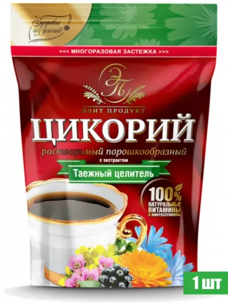 Элит продукт Цикорий растворимый с экстрактом таежный целитель, 100 г