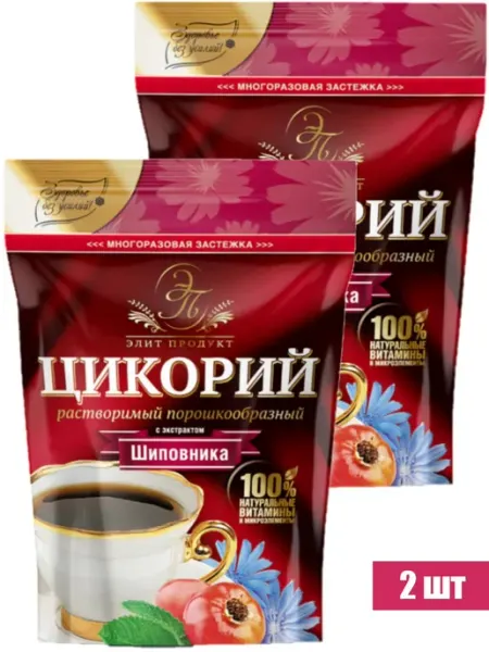 Элит продукт Цикорий растворимый с экстрактом шиповника, 100 г