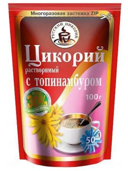 Русский цикорий Цикорий растворимый с топинамбуром 100 г