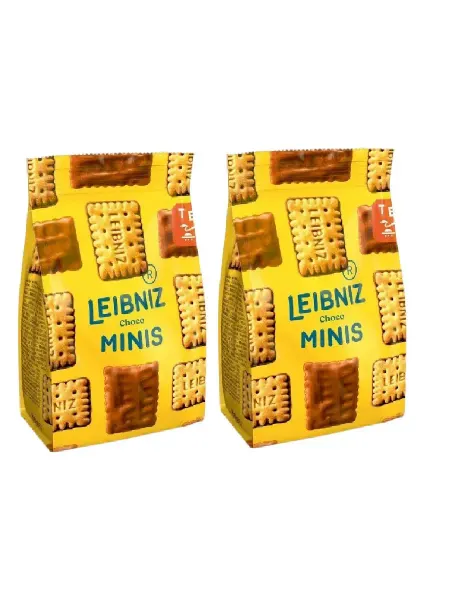 Leibniz Печенье Lеibniz Choco Minis с молочным шоколадом, 2шт.*100г