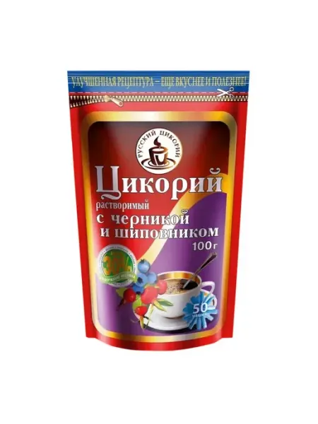 Русский цикорий Цикорий с черникой и шиповником 100г
