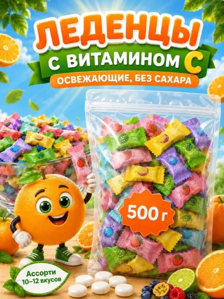 Конфеты китайские освежающие без сахара 12 вкусов