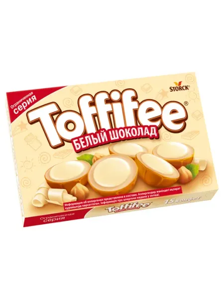 Toffifee Конфеты Белый шоколад, 125 г - x 1шт