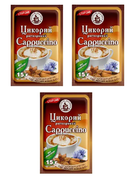 Русский цикорий Цикорий растворимый Cappuccino, 3 шт х 15 г