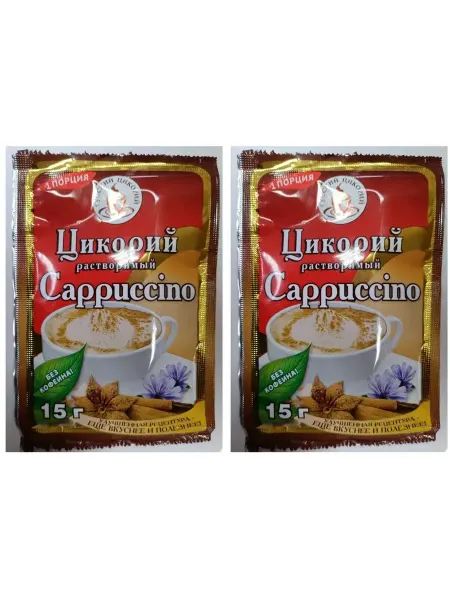 Русский цикорий Цикорий напиток капучино, 2 шт по 15 г